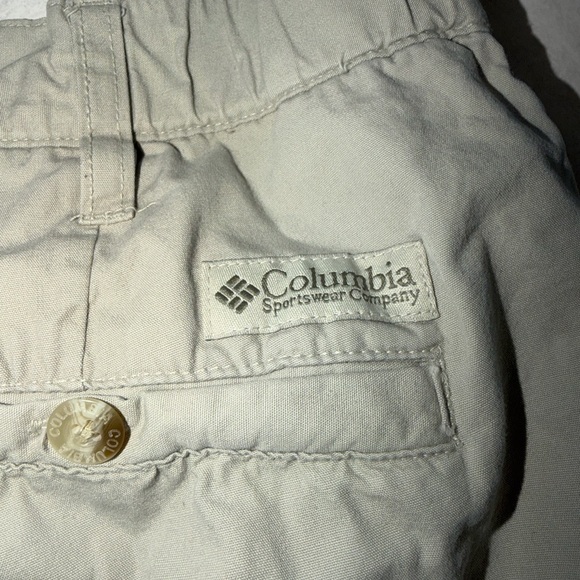 Columbia Shorts Cargo Men’s Khaki Size 38 Outdoor Hiking Trail Casual Utility - Picture 3 of 9